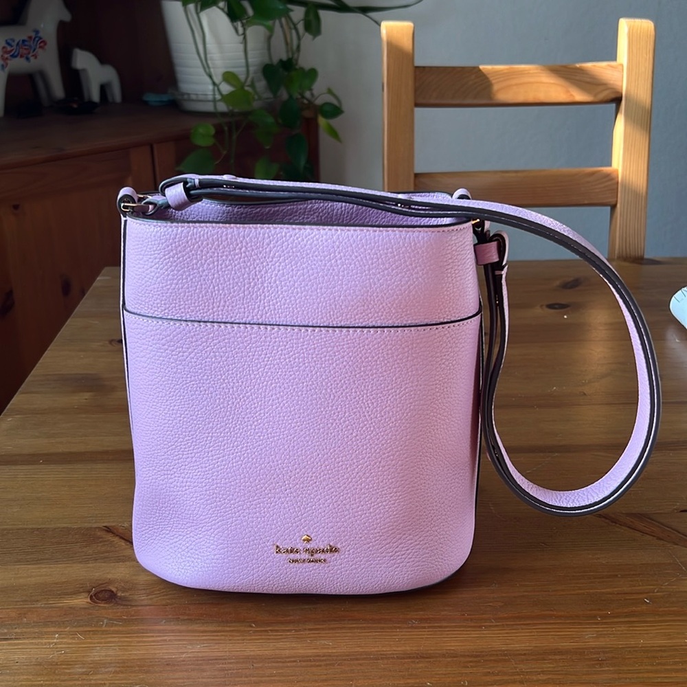 kate spade Pink Leather Laila bucket Bag